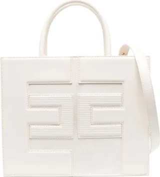 Logo Faux-Leather Tote Bag