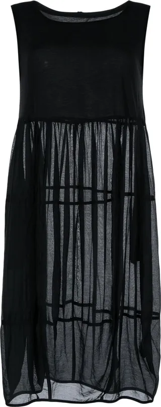 Sheer Midi Vest Dress