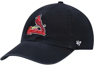 Men's Navy St. Louis Cardinals Clean Up Adjustable Hat
