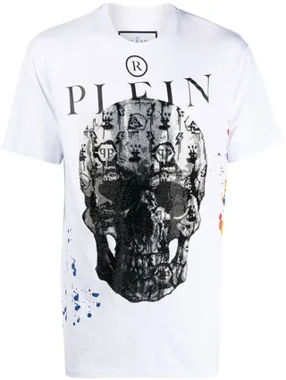 skull-print short-sleeve T-shirt