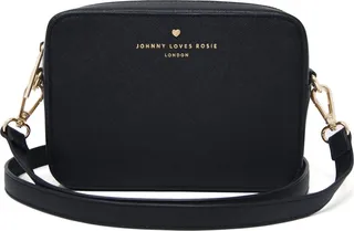 Johnny Loves Rosie - Black Carrie Crossbody Bag.