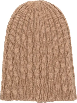 Ribbed Cashmere Beanie