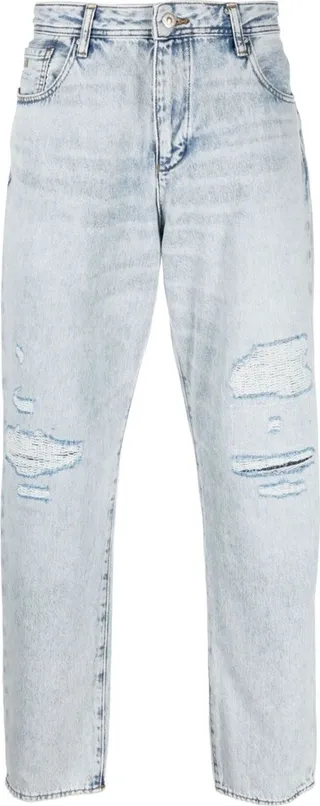 Tapered Denim Pants