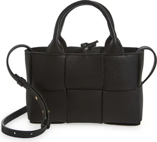 Micro Candy Arco Intrecciato Leather Tote