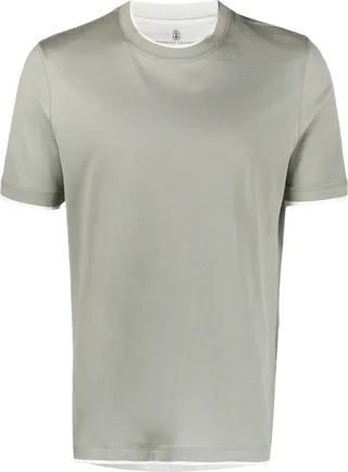 layered short-sleeve T-shirt