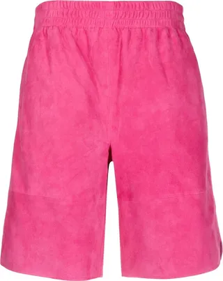 Suede Bermuda Shorts