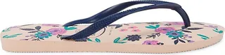 Floral-Print Flip Flops