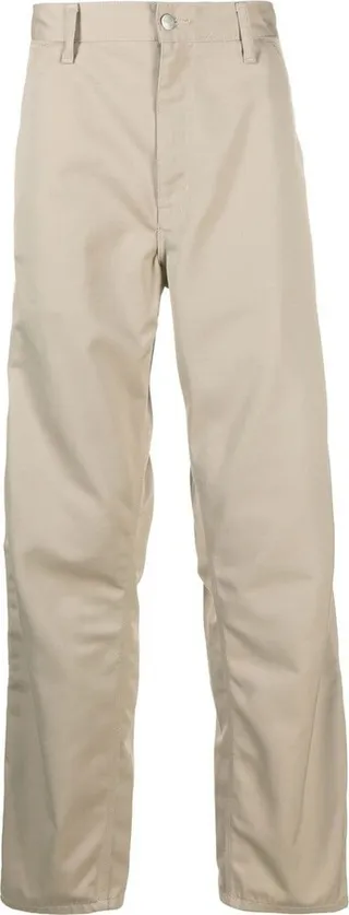 Logo-Patch Straight-Leg Trousers