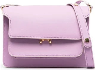 Trunk Leather Shoulder Bag