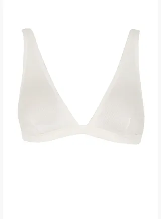 Deep V-Neck Triangle Bikini Top
