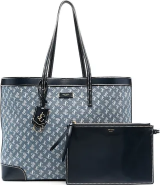 Nine2five logo-jacquard tote bag