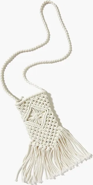 Crochet Fringe Crossbody Bag