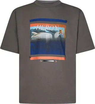 Heron Preston Graphic Printed Crewneck T-Shirt