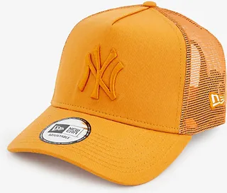 New Era Mens Orange NY Yankees Cotton Baseball cap