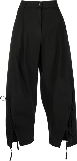 Cropped Wide-Leg Trousers