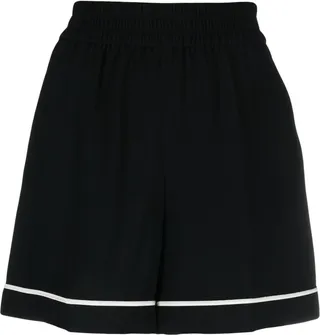 Elasticated-Waist Thigh-Leg Shorts