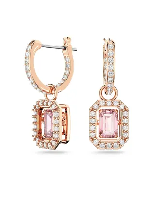 Millenia Famor Rose-Gold Tone Plated Drop Earrings