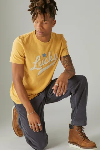 Lucky Logo Script Graphic Tee