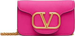 Valentino Garavani Pink Micro Locò Shoulder Bag
