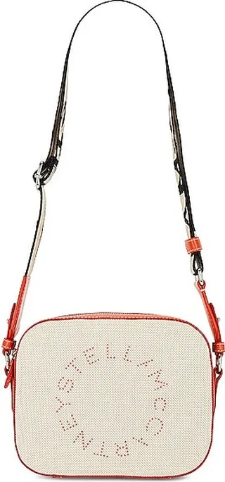 Stella McCartney Small Logo Camera Bag in Neutral