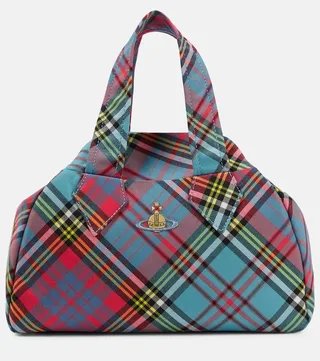 Archive Yasmine Medium tartan tote bag
