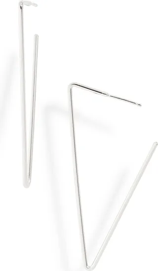 Geo Hoop Earrings