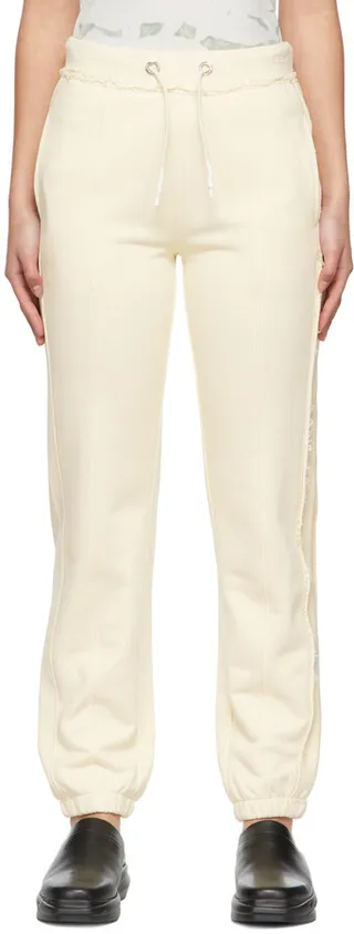 Helmut Lang Off-White Panel Lounge Pants
