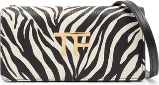 Black Zebra Print Cross Body Bag