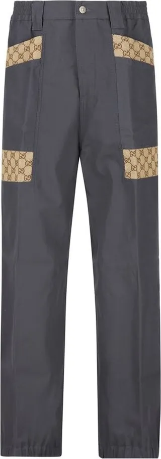Gucci Panel-Detailed Straight Leg Trousers