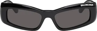 Balenciaga Black Logo Sunglasses