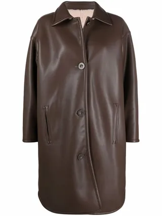 Reversible Buttoned-Up Coat