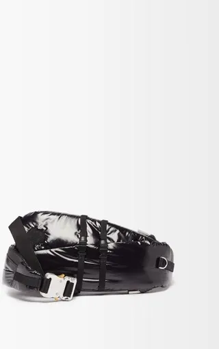 Rollercoaster-buckled Nylon Cross-body Bag