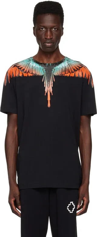 Marcelo Burlon County of Milan Black Icon Wings T-Shirt