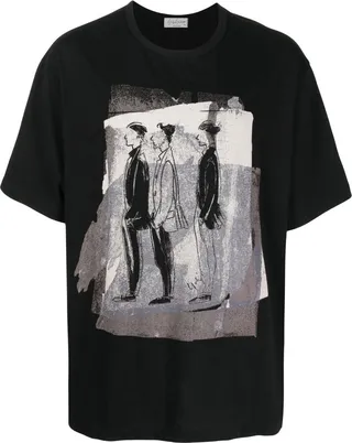 graphic-print short-sleeved T-shirt