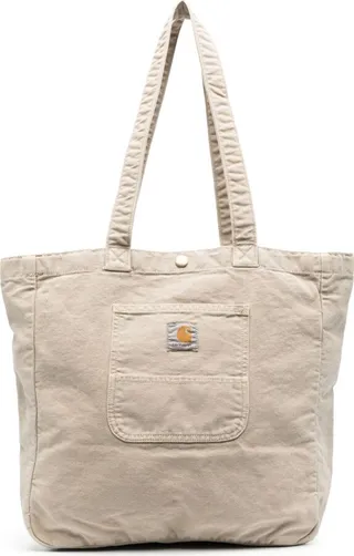 Logo-Patch Detail Shoulder Bag