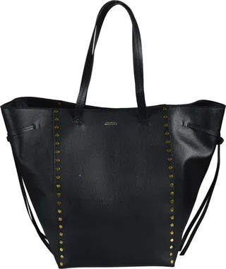 Logo Studded Tote