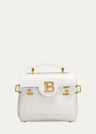 BBuzz 23 Croc-Embossed Calfskin Crossbody Bag