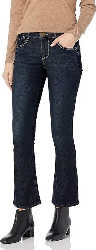 Democracy Women's Ab Solution Itty Bitty Boot (Indigo) Women's Jeans