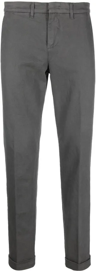 Mid-Rise Straight-Leg Trousers