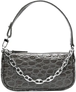 Mini Rachel crocodile-effect bag