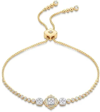 18kt yellow gold Leela bolo diamond bracelet