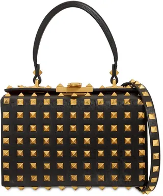 Box Rockstud Alcove Leather Shoulder Bag