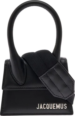 Man's Le Chiquito Homme Black Leather Crossbody Bag