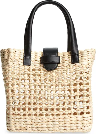 Mini Jules Rattan Tote
