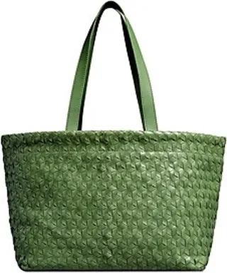 Madewell Large Woven Leather Tote