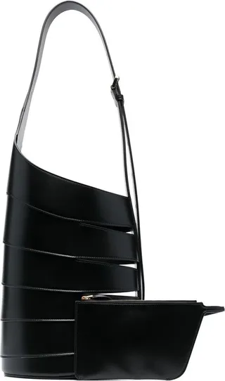 ALAÏA- Babel Leather Shoulder Bag