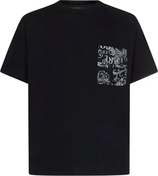 Versace Jeans Couture Logo Printed Crewneck T-Shirt