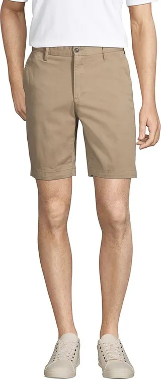 Lands' End Men's 9" Classic Fit Stretch Knockabout Chino Shorts - 37 - Khaki