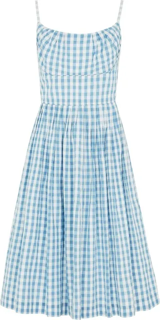 Emily and Fin - Enid India Blue Check Dress