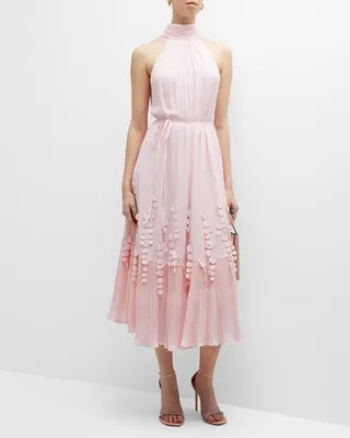 Vania Halter Midi Dress